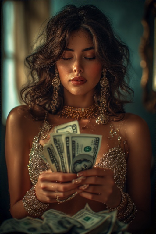 sexywomancountingmoney