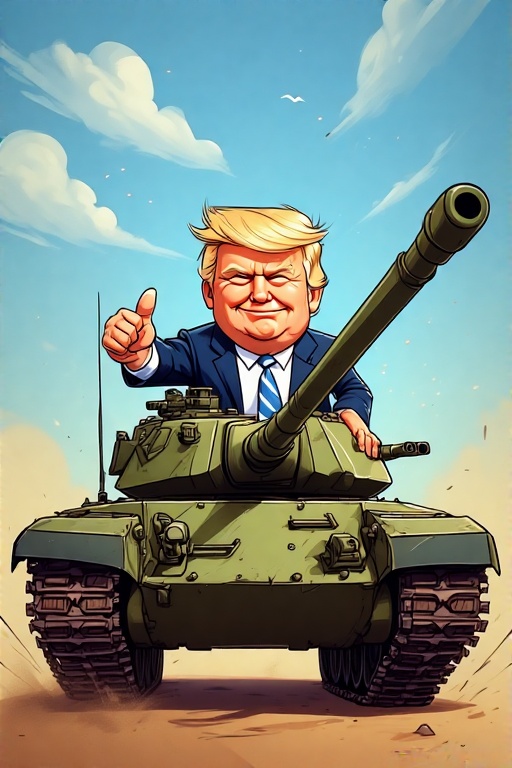 trumpridingtank